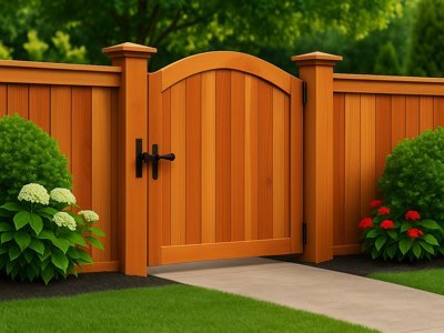 Cedar Wood Fence Gate Battle Ground, Wa.